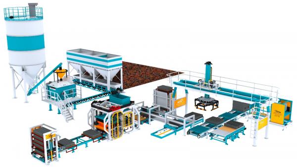 АВТОМАТИЧЕСКАЯ ЛИНИЯ ДЛЯ ПРОИЗВОДСТВА ШЛАКОБЛОКОВ, КИРПИЧА И ПЛИТОК - FJB GROUP LLC